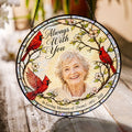 Personalized cardinal photo memorial suncatcher view 9