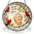 Personalized cardinal photo memorial suncatcher view 10