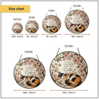 Calico cat memorial stained glass suncatcher with cherry blossom 06