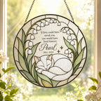 Cat memorial suncatcher detail view