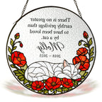 Personalized cat memorial suncatcher view 8