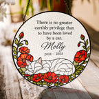Personalized cat memorial suncatcher view 9