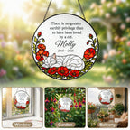 Personalized cat memorial suncatcher view 11