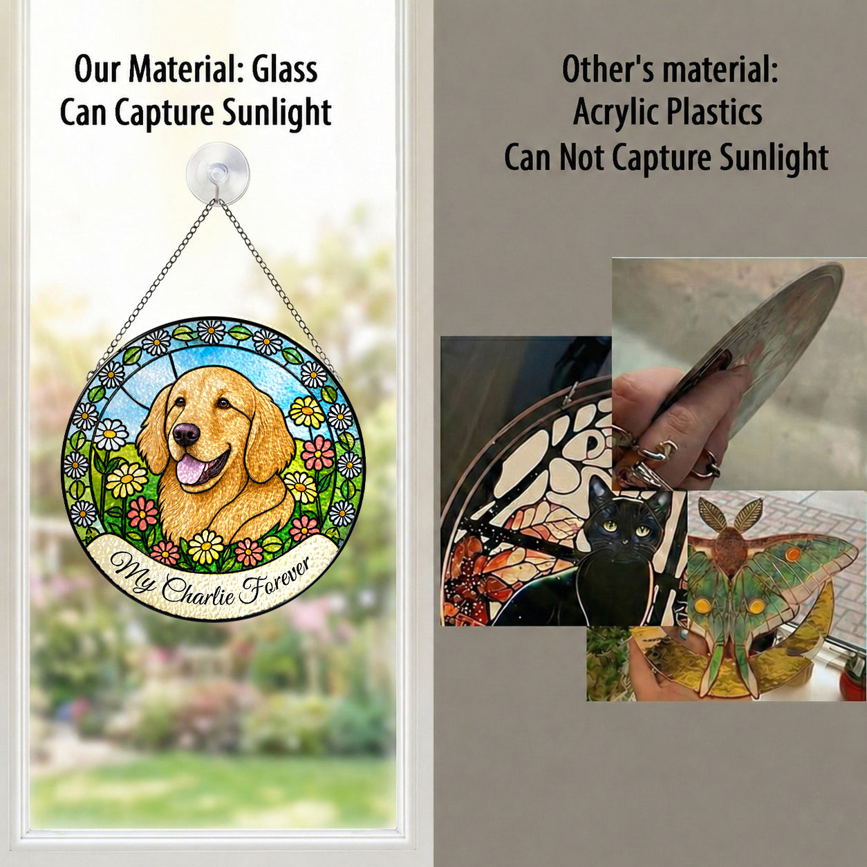 Personalized Dog Memorial Suncatcher - image 3