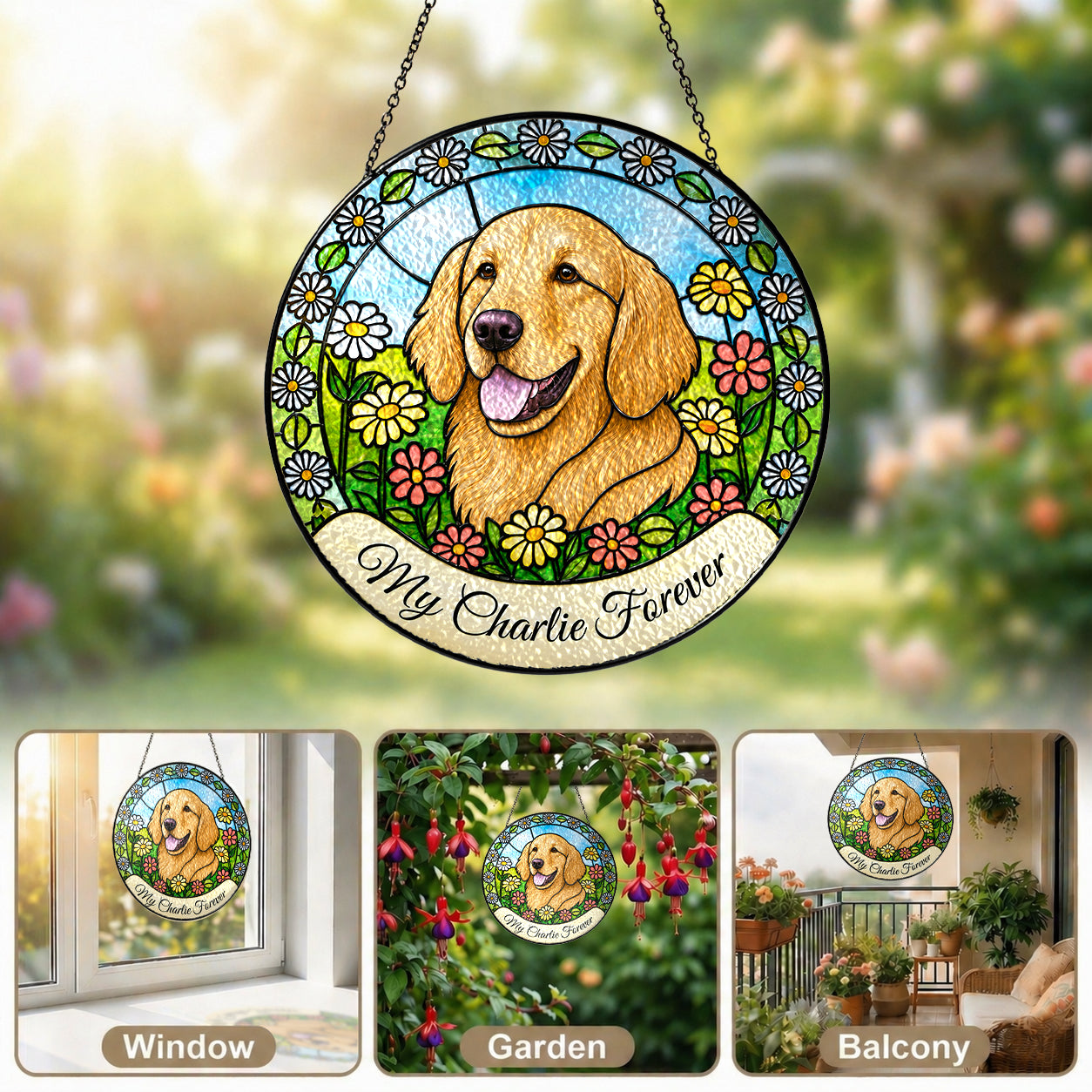 Personalized Dog Memorial Suncatcher - image 6