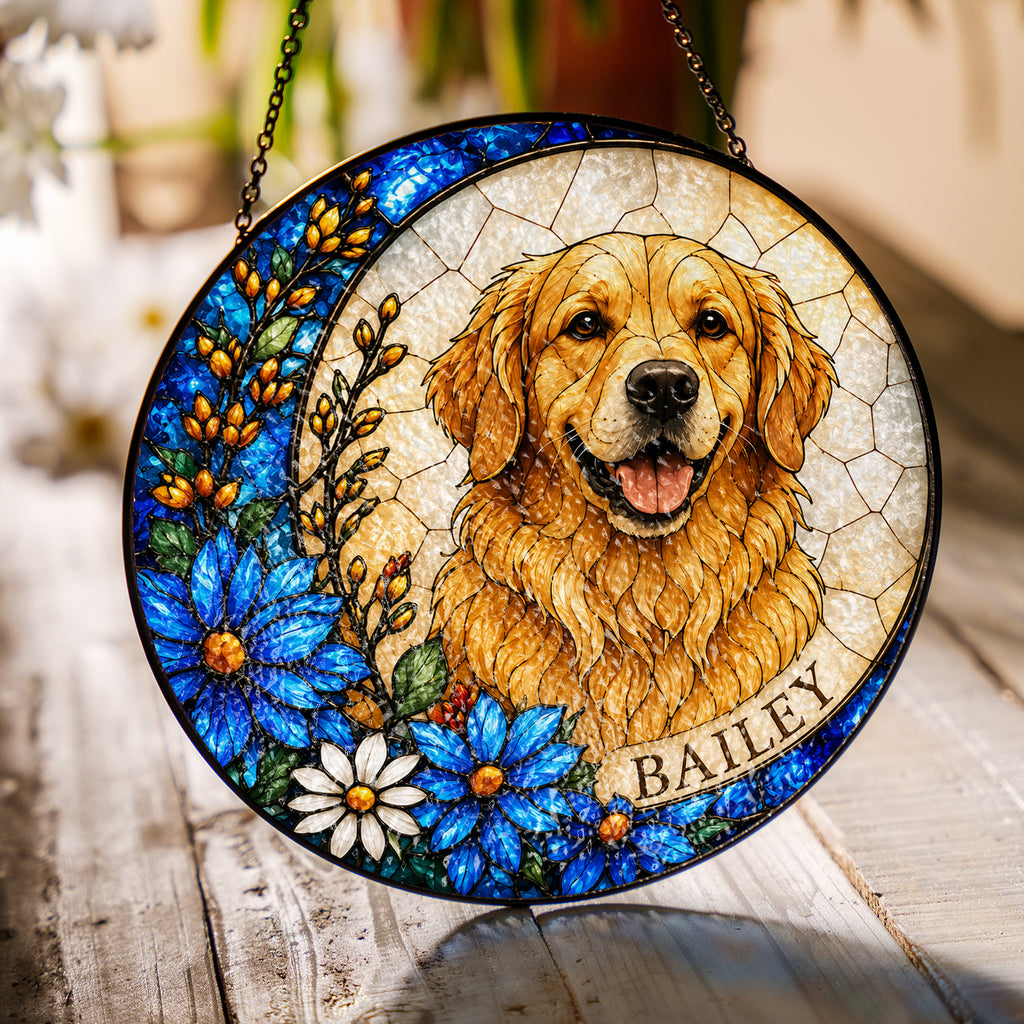 Personalized Dog Portrait Suncatcher - image 4