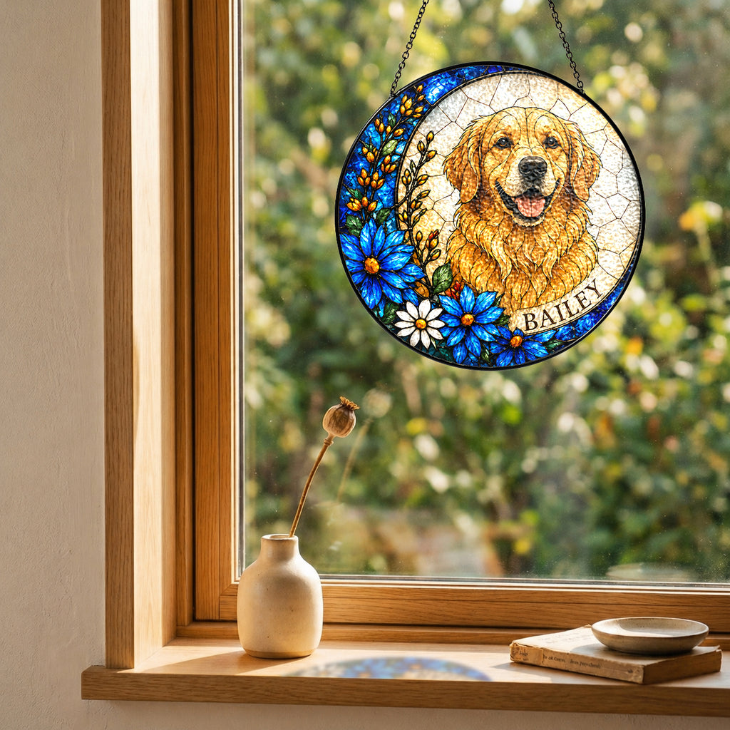 Personalized Dog Portrait Suncatcher - image 6