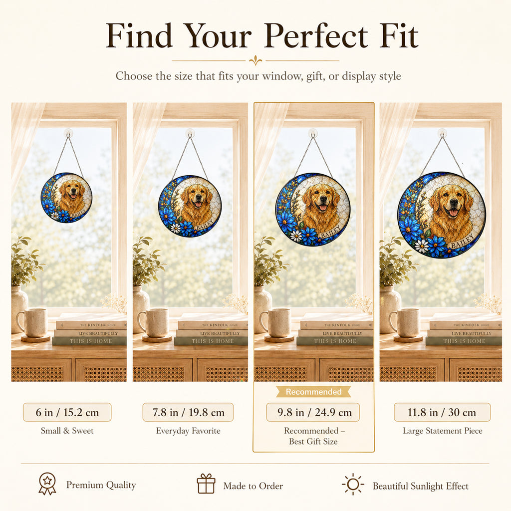 Personalized Dog Portrait Suncatcher - image 7