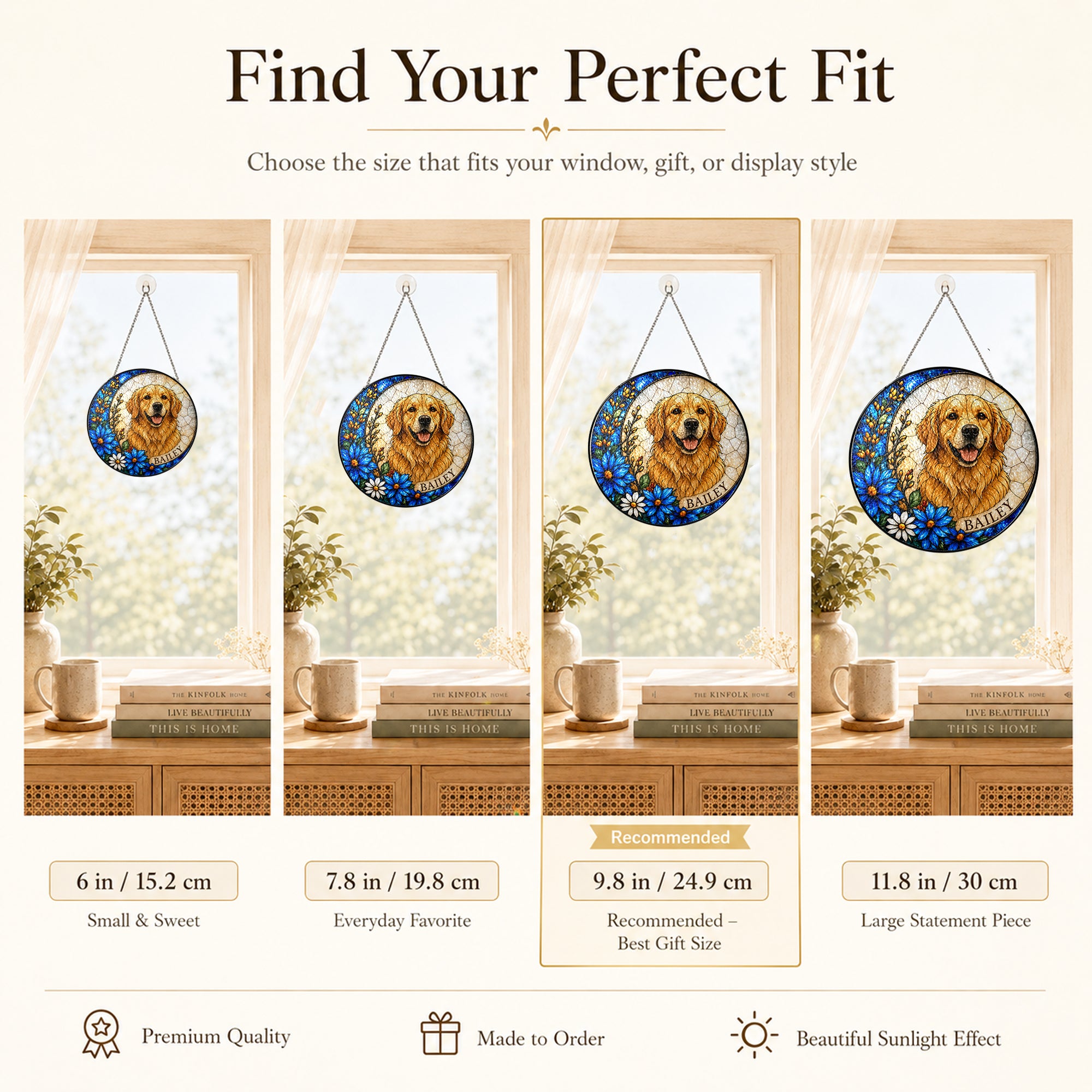 Personalized Dog Portrait Suncatcher - image 7