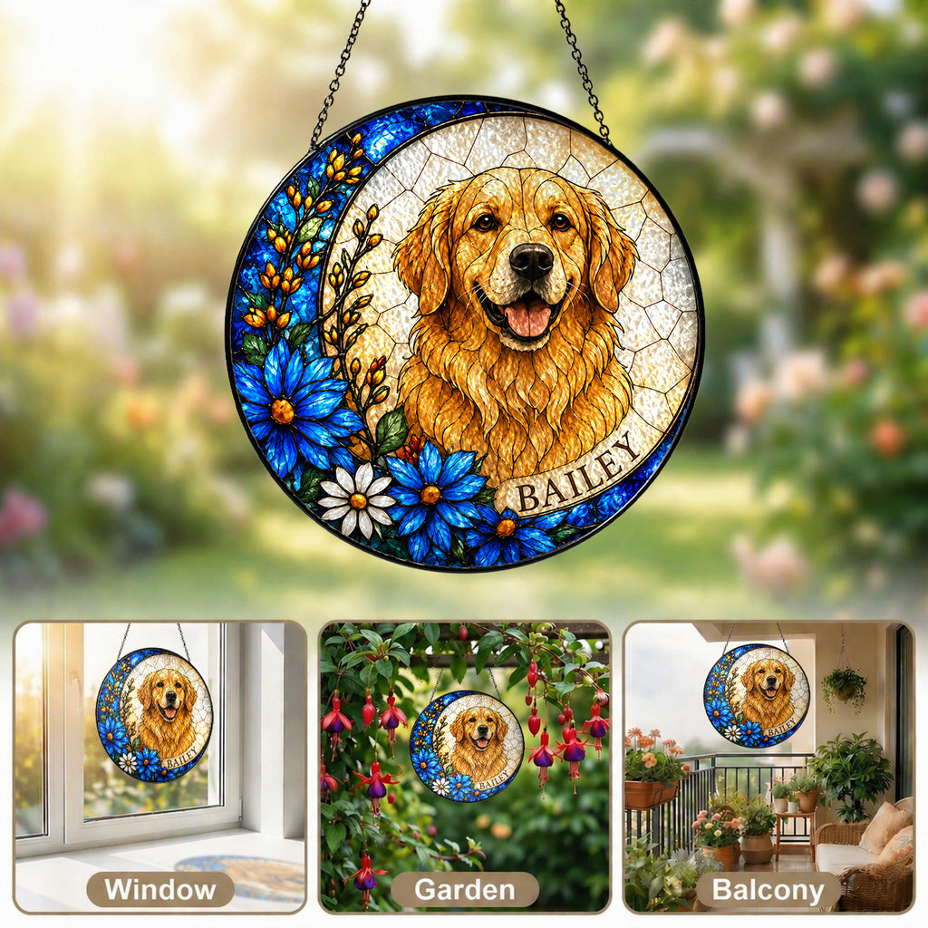 Personalized Dog Portrait Suncatcher - image 8