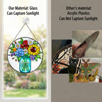 Personalized grandma bouquet suncatcher lifestyle view