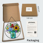 Personalized grandma bouquet suncatcher gift idea