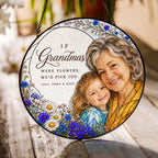 Personalized Grandma & Grandkids Photo Suncatcher - image 2