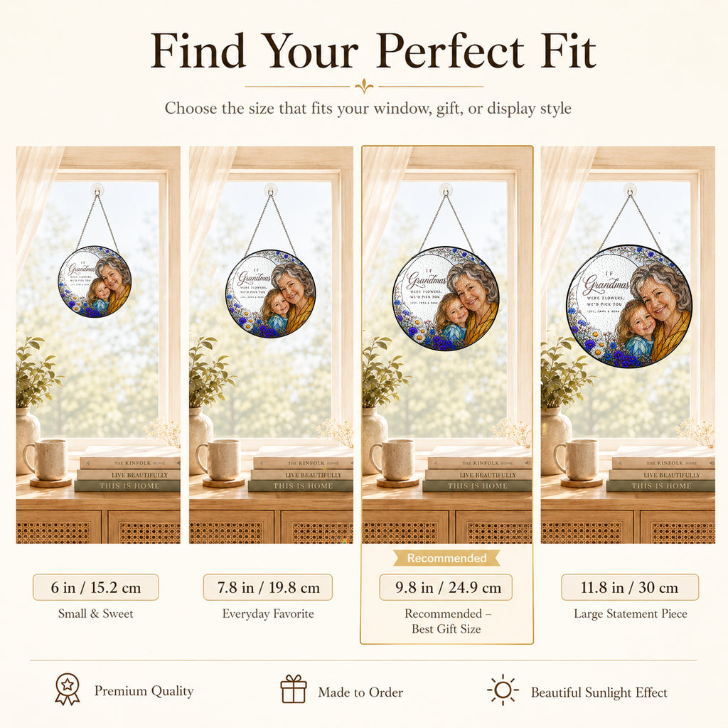 Personalized Grandma & Grandkids Photo Suncatcher - image 5