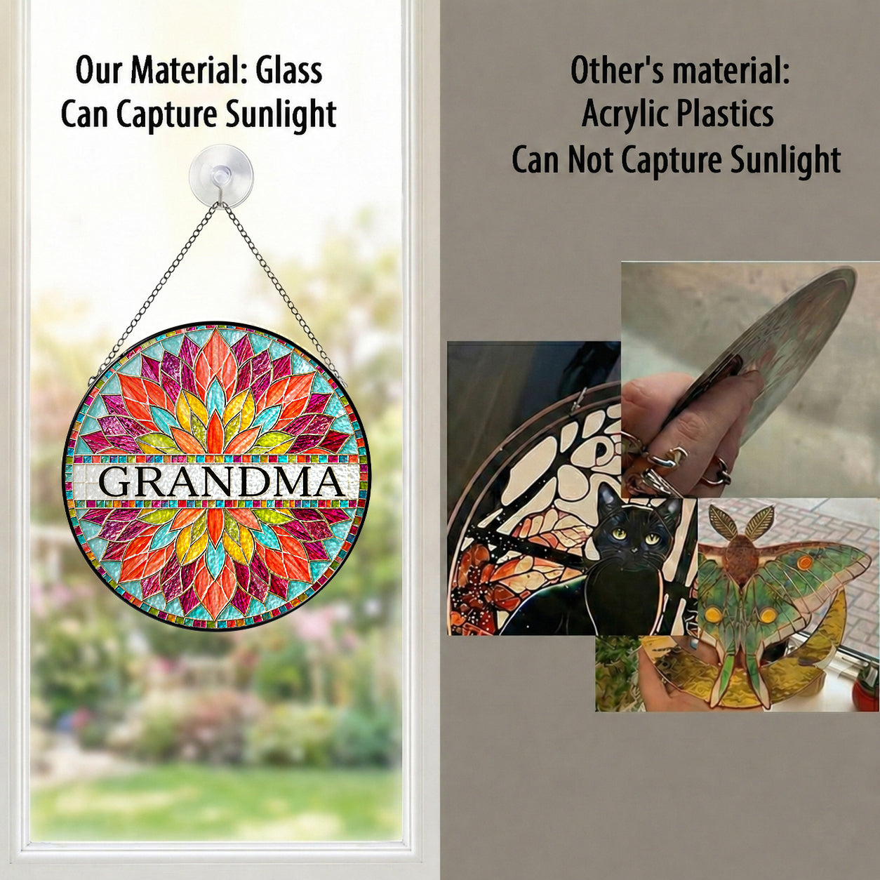 Personalized Grandma Mandala Suncatcher - image 4