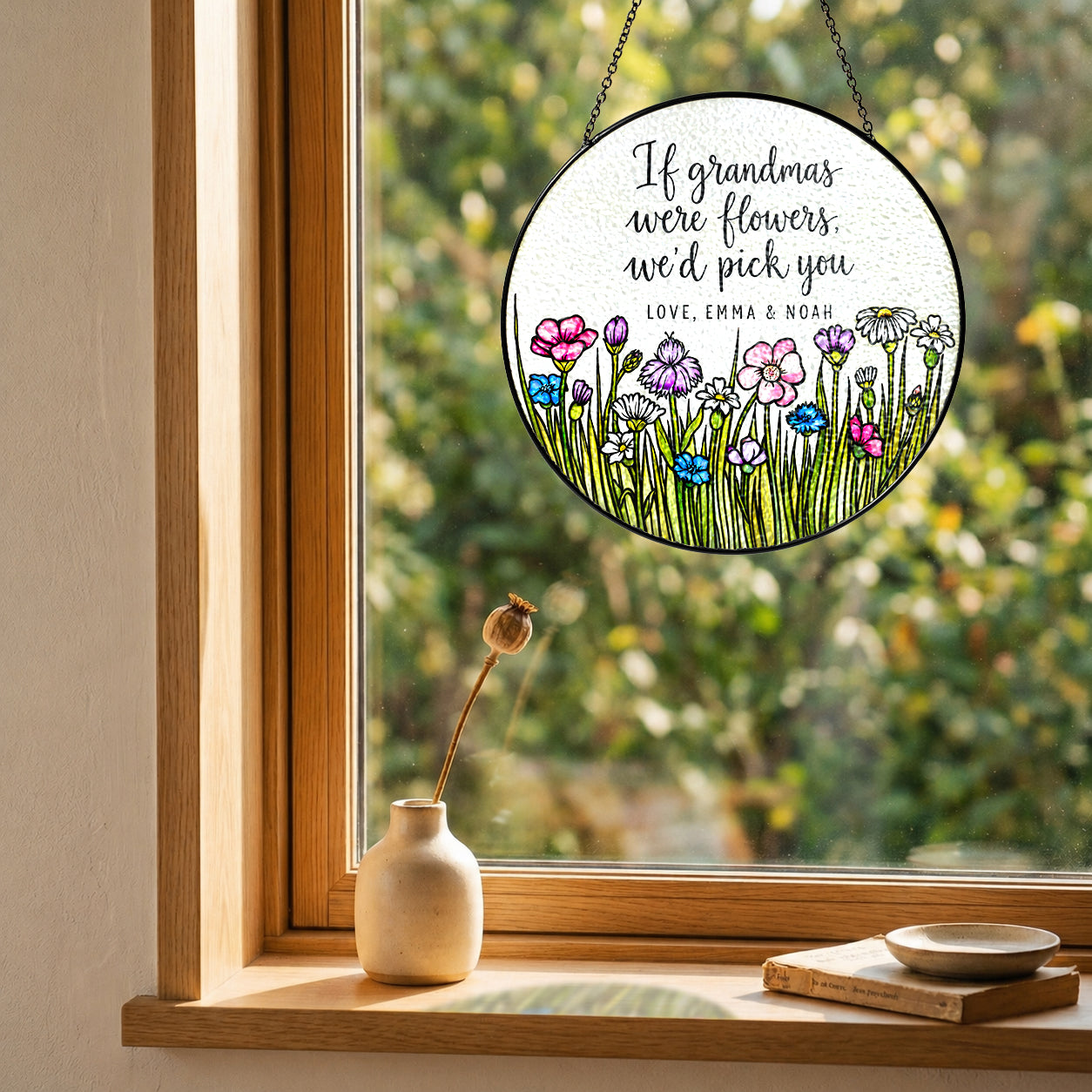 Personalized Grandma Wildflower Suncatcher - image 6