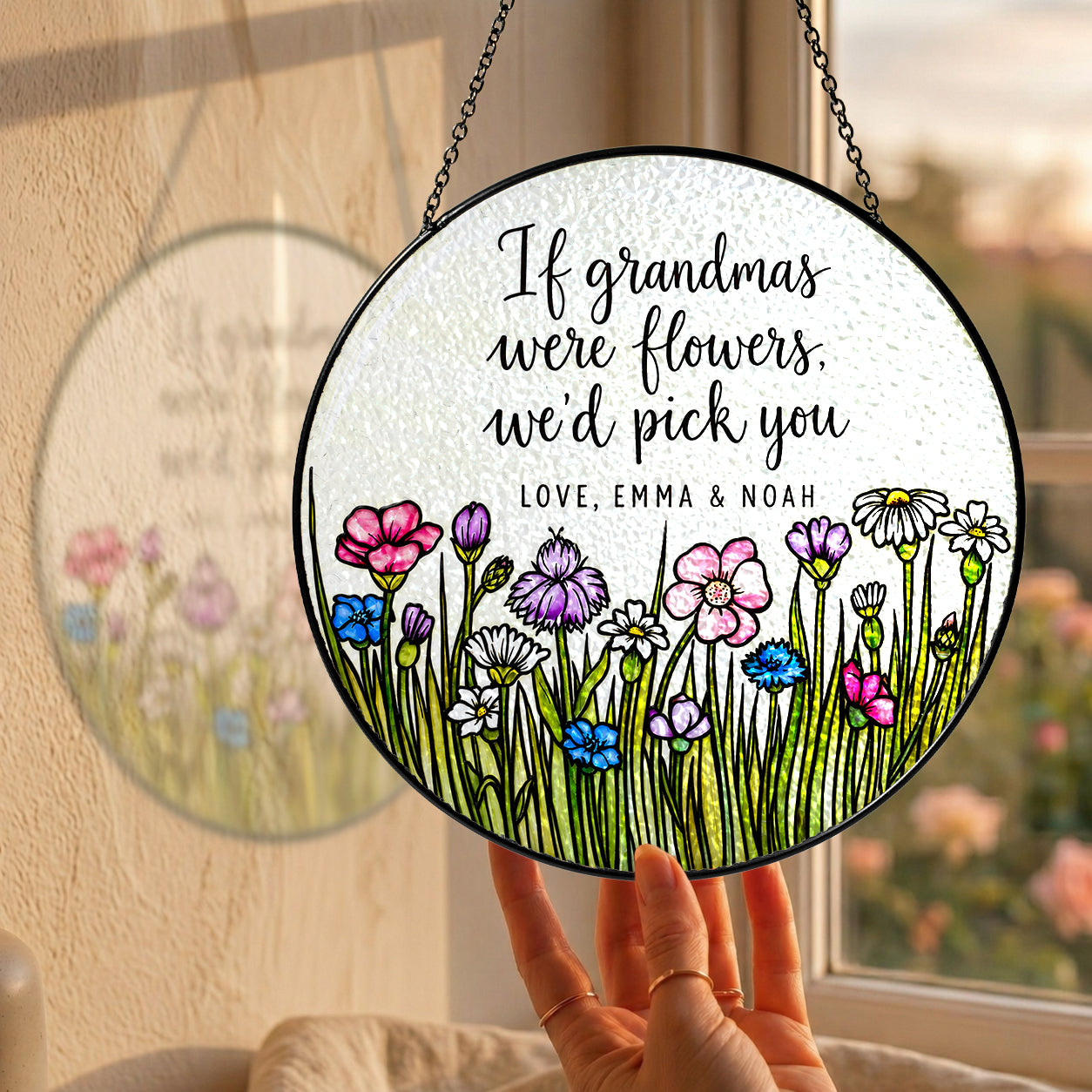 Personalized Grandma Wildflower Suncatcher - image 13