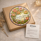 Personalized rose tree suncatcher with Pixiwoo gift box and card
