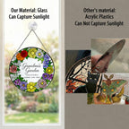 Personalized Grandma's Garden Floral Wreath Suncatcher - image 3