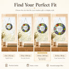 Personalized Grandma's Garden Floral Wreath Suncatcher - image 5