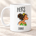 Personalized His & Hers Frog Prince Kiss Couple Mugs