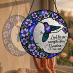 Hummingbird moon memorial suncatcher hero variant