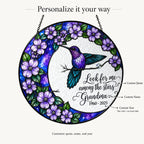 Personalize it your way - hummingbird moon memorial suncatcher guide