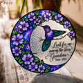 Hummingbird moon memorial suncatcher window lifestyle