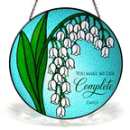 Personalized lily of the valley suncatcher view 3