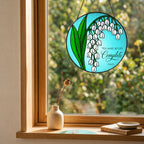 Personalized lily of the valley suncatcher view 4