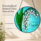 Personalized lily of the valley suncatcher lifestyle