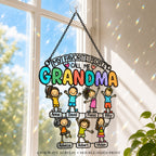 Personalized My Favorite People Call Me Grandma Holographic Acrylic Suncatcher