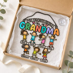 Personalized My Favorite People Call Me Grandma Holographic Acrylic Suncatcher