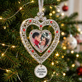 Personalized Our First Christmas Photo Heart Acrylic Ornament