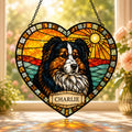 Personalized pet memorial heart photo suncatcher 05