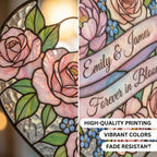 Couple with rose heart suncatcher lifestyle
