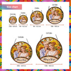 Personalized sunflower photo suncatcher lifestyle