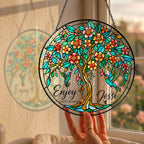 Personalized tree of life suncatcher view 2