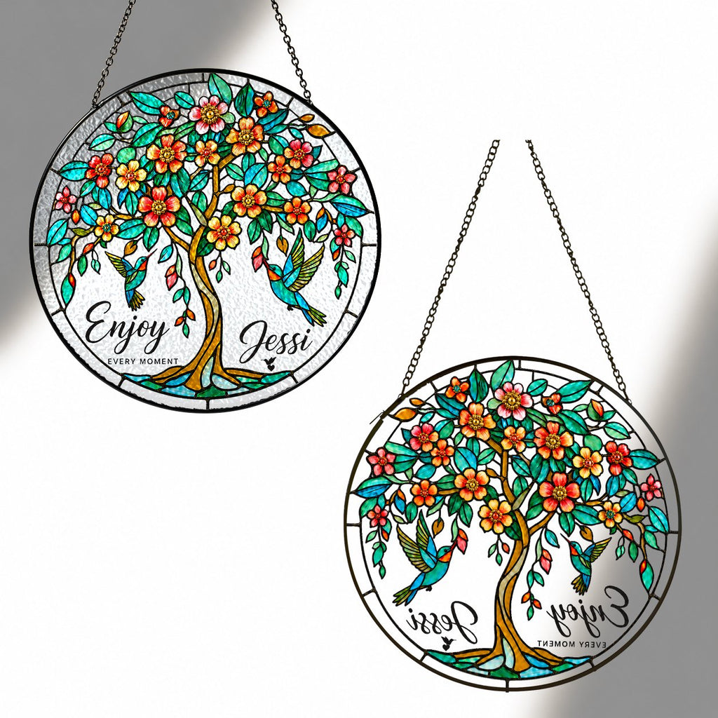 Personalized tree of life suncatcher view 5