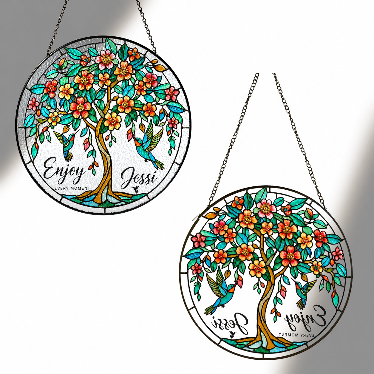 Personalized tree of life suncatcher view 7