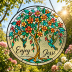 Personalized tree of life suncatcher lifestyle