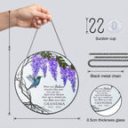 Personalized wisteria grandma memorial suncatcher details