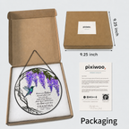 Memorial suncatcher in Pixiwoo gift box with protective foam