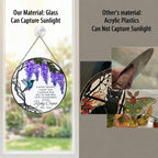 Personalized wisteria memorial suncatcher view 6