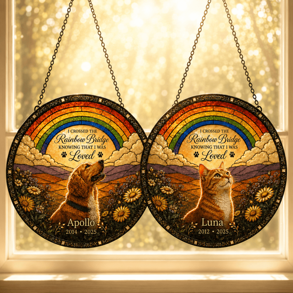 Personalized Pet Memorial Suncatcher – Forever in My Heart