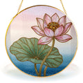 Pink lotus blossom suncatcher view 13