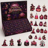 Pink Spellbound Halloween Advent Calendar – 24 Acrylic Ornaments