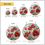 Red poppy suncatcher in Pixiwoo gift box with protective foam