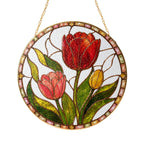 Red tulip suncatcher view 2