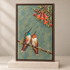 Personalized Rest Your Wings Hummingbird Couple Canvas Wall Art